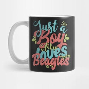 Just A Boy Who Loves Beagles dog Gift graphic Mug